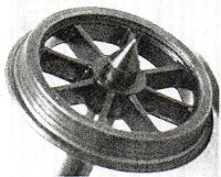 Alan Gibson 12mm 8 Spoke (plain) Wagon Wheels (price per axle)