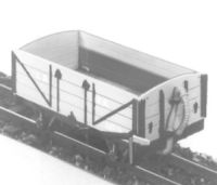 Dundas Models DM14 - Lynton & Barnstaple 4-Wheel Open Wagon (Top-hung doors) 