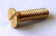 Brass Slotted Counter Sunk Screw - 10BA X 1/2" (Pack of 10)