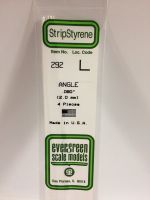 Evergreen 292 - Opaque White Polystyrene Angle (.080")