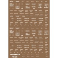 Modelmaster Decals - Eng. Dept. SHARK Brake Vans WHITE