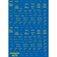 Modelmaster Decals - Engineering Department ’Shark’ Brake Vans YELLOW