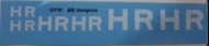Old Time Workshop 7mm Decals - Highland Railway Company Initials (6 pairs in 3 sizes)
