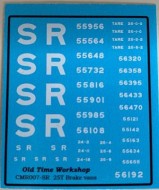 CMR007 (SR) - Old Time Workshop 4mm Decals - SR 25T Brake Vans