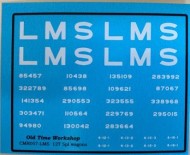 CMR057 (LMS) - Old Time Workshop 4mm Decals - LMS 12T 5-Plank Wagons
