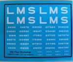CMR058 (LMS) - Old  Time Workshop 4mm Decals - LMS 12T 5-Plank Open Wagons