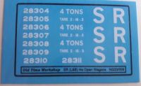 Old Time Workshop 009 Decals - Lynton & Barnstaple Railway (Southern) - 4w Wagons