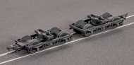 Parkside Models (ex Ratio 107) MR 10 feet Coach Bogies and Wheels