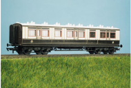 Parkside Models (EX Ratio 730) - LMS (ex LNWR) 50ft Arc Roof Corridor All 3rd Coach