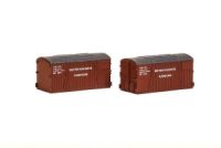 Peco N Gauge Containers NR-216 - BR Furniture removals (pack of 2)