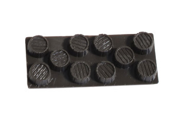 Peco N Gauge Wagon Loads NR-204 - Barrels Dark Brown