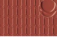 Slaters 0440 - Embossed Plastikard - Pantile Roof Large (Suitable for 7mm scale) Red