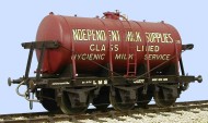 Slaters 70154IMS - 7mm Decal - LMS 3000 Gallon 6 Wheel Independent Milk Tank Wagon 