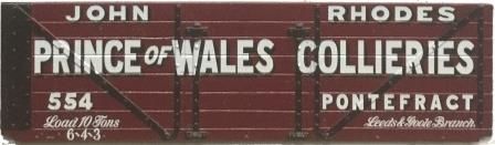Slaters 7mm Private Owner - Prince of  Wales Collieries, Pontefract