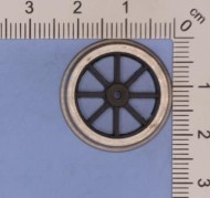 Slaters 7mm - 3' 1" 8 Spoke Fine Scale Wagon Wheels (price per pair of axles including bearings)