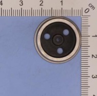 Slaters 7mm - 3' 1" 3 Hole Disc Fine Scale Wagon Wheels (price per pair of axles including bearings)