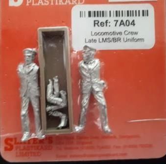 White Metal Locomotive Crew Un-Painted Slaters 7A03-7mm UK 1st Class Post 