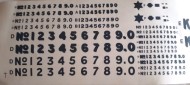 Slaters 70148 - 7mm Decal - Private Owner Numerals