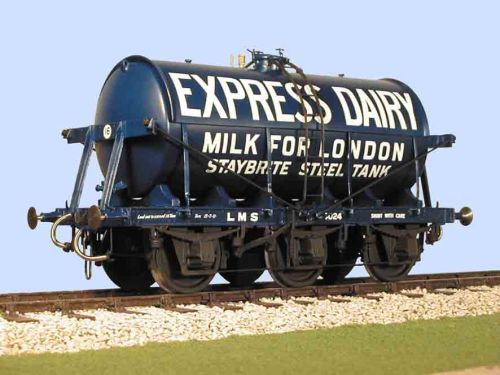 Slaters 7mm Wagon - LMS Six Wheeled 3000 Gallon Milk Tank Wagon 
