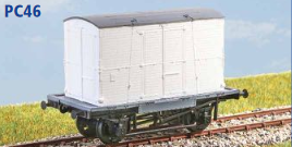 Parkside Models PC46 - BR 'Conflat A' Container Wagon (Diag. 1/067) with FM Container (Decals Included)