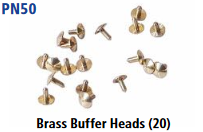 Peco N Gauge (EX Parkside PN50) - Brass Buffer Heads (20)
