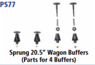Parkside Models PS77 - Sprung Wagon Buffer 20 1/2