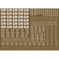 Modelmaster Decals - S.R. Wagon Lettering for Brown wagons 1923-1947